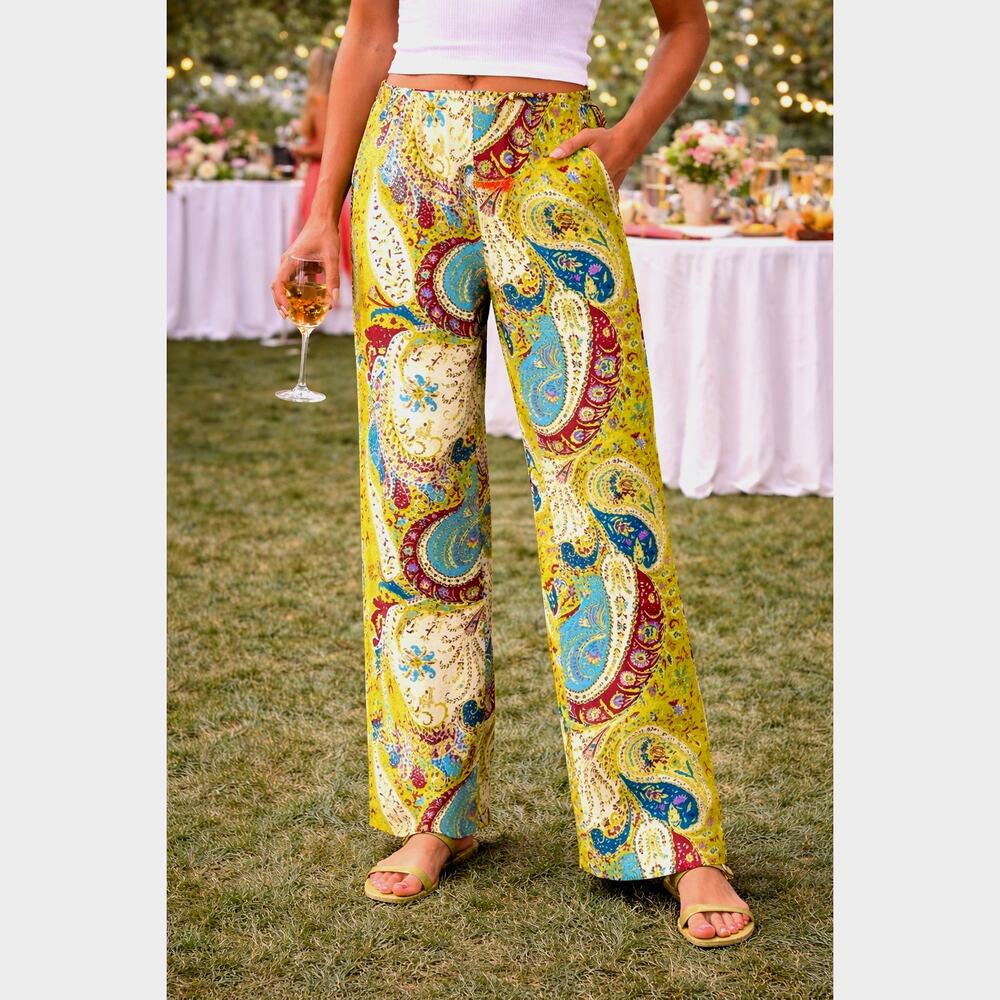 Sally Bridge Audrey Dress Pants - Paisley - size M